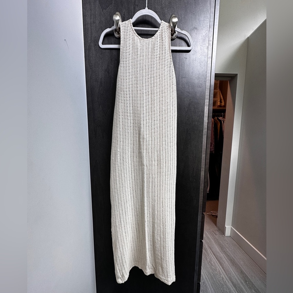 Beige Crochet Dress